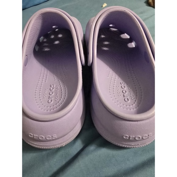 Crocs Classic Crush Platform Added Height Purple Clog Size W9 - Picture 6 of 6